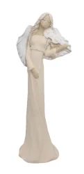 Anjel sadrový (182) husle - krémový