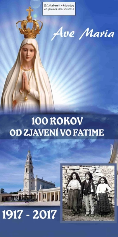 Banner: 100 rokov od zjavení vo Fatime