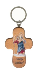 Kľúčenka drev. (PC/CBI CHR1) - Svätý Krištof