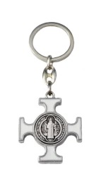 Kľúčenka kov. (KP014NS) Benediktínska - biela