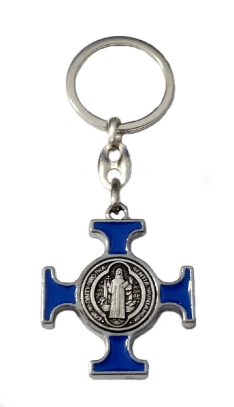 Kľúčenka kov. (KP014NS) Benediktínska - modrá