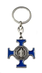 Kľúčenka kov. (KP014NS) Benediktínska - modrá