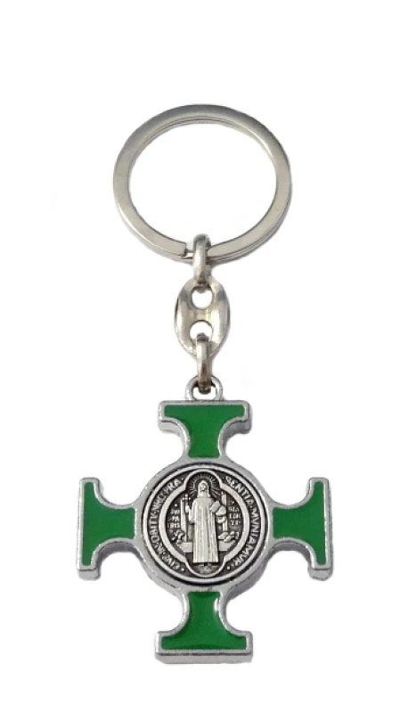 Kľúčenka kov. (KP014NS) Benediktínska - zelená