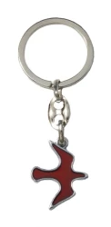 Kľúčenka kov. (KP027) HOLUBICA - červená