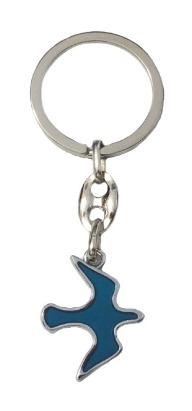 Kľúčenka kov. (KP027) HOLUBICA - modrá