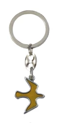 Kľúčenka kov. (KP027) HOLUBICA - žltá