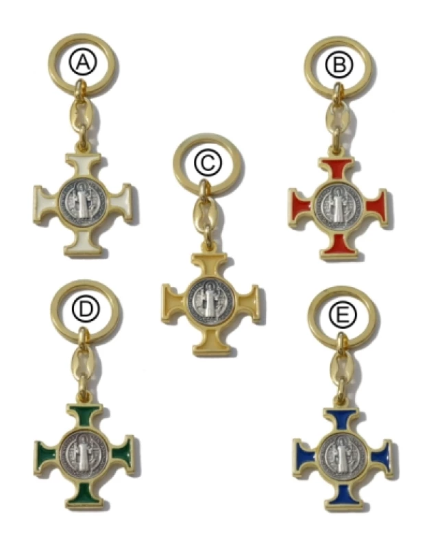 Kľúčenka kov. (PG211-D) - Benediktínsky kríž