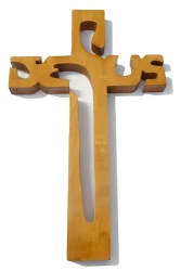 Kríž drev. JESUS (221) dub