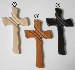 Kríž drev. mašľový bez korpusu - stredný