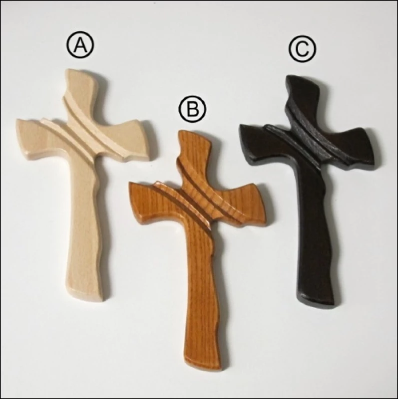Kríž drev. mašľový bez korpusu - malý