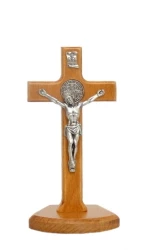 Kríž drev. na postavenie (KSZ02) Benediktínsky - bl. hnedý
