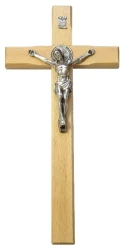 Kríž drev. s Bened. med. (KVZ005) 40 cm - prírodný