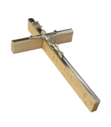 Kríž drev. s lištou (KVZ011) 13 cm - prírodný