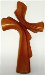 Kríž drevený mašľový - veľký