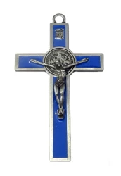Kríž kov. Benediktínsky (K2063S) - modrý