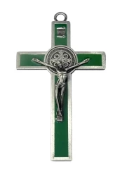 Kríž kov. Benediktínsky (K2063S) - zelený