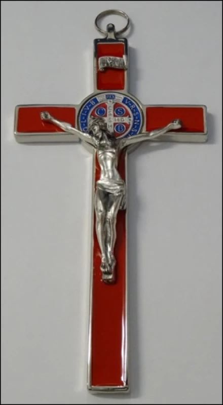 Kríž kov. Benediktínsky (PG230/N) - červený
