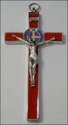 Kríž kov. Benediktínsky (PG230/N) - červený