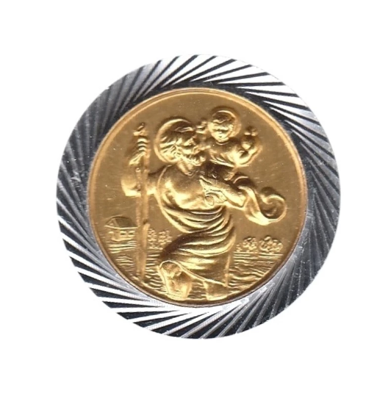 Magnetka kov. (9024A) sv. Krištof - zlatá