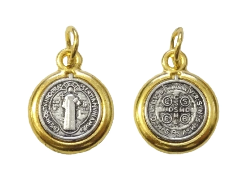 Medailón (S235) zlatý - sv. Benedikt