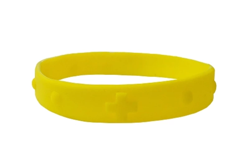 Náramok des. gum. (2106-2) - žltý