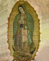 Obraz na dreve (ODZ015) - Panna Mária Guadalupská