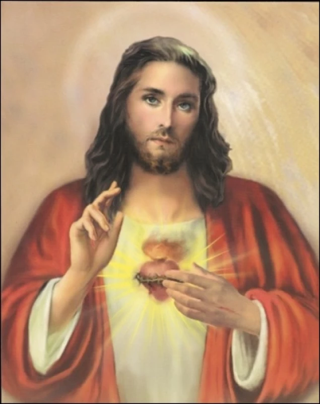 Obraz na dreve: Srdce Pána Ježiša / Z (40x30)