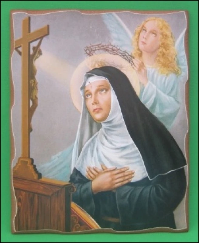 Obraz na dreve: Svätá Rita (20 x 25)