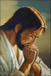 Obraz na plátne: Modliaci sa Ježiš