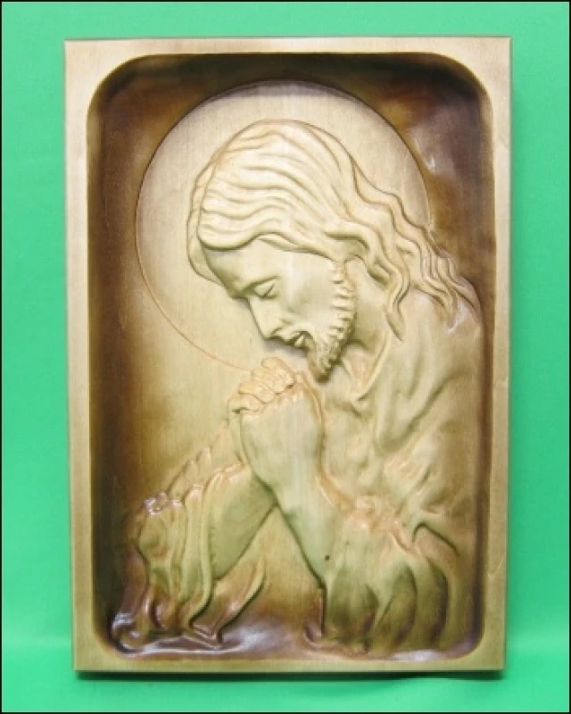 Obraz: drevorezba - Modliaci sa Ježiš (DR-2A)