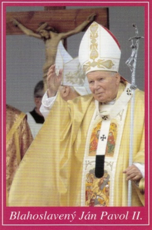 Obrázok (OL009) s modlitbou za bl. Jána Pavla II.