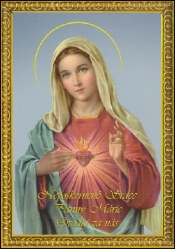 Obrázok A5 Nepoškvrnené Srdce Panny Márie