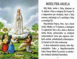 Obrázok lam. Fatima (379) s modlitbou (226)