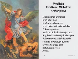 Obrázok lam. (Z006) Modlitba k svätému Michalovi Archanjelovi