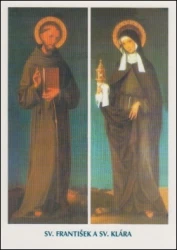 Pohľadnica: Sv. František a sv. Klára