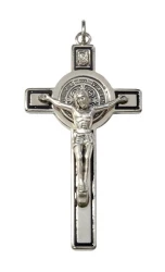 Prívesok (PZ003) Benediktínsky kríž - čierny