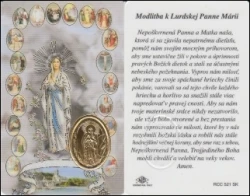 RCC kartička - Modlitba k Lurdskej Panne Márii (RCC135)
