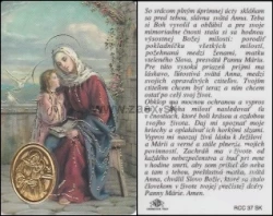 RCC kartička s modlitbou k sv. Anne (RCC37SK)