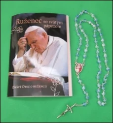 Ruženec so svätým pápežom (brožúrka + ruženec)