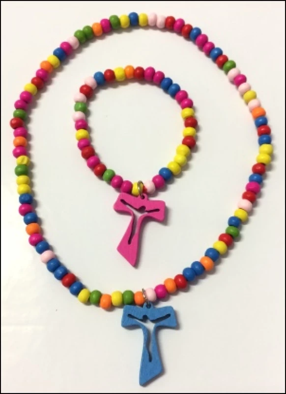 Set: Detský náhrdelník + náramok s krížikom (S96)