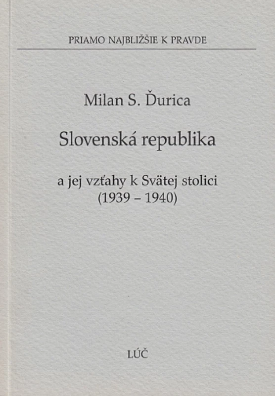 Slovenská republika a jej vzťahy k Svätej stolici (1939 - 1940) (8)