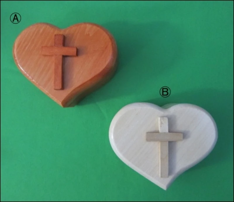 Srdce na ruženec (SIT29) s krížom