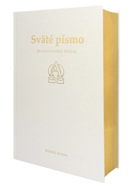 Sväté písmo - Jeruzalemská Biblia - (darčeková) biela obálka s ilustráciami Stanislava Dusíka