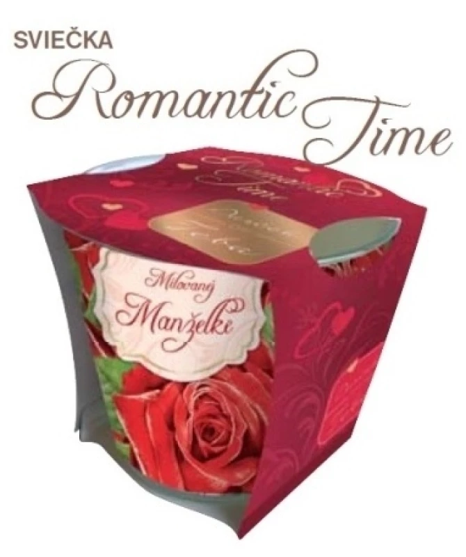 Sviečka aromatická: Romantic Time (Milovanej Manželke)