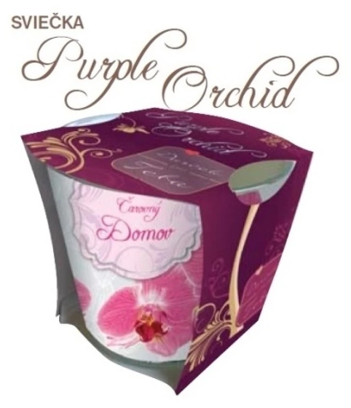 Sviečka aromatická: Purple Orchid (Čarovný Domov)