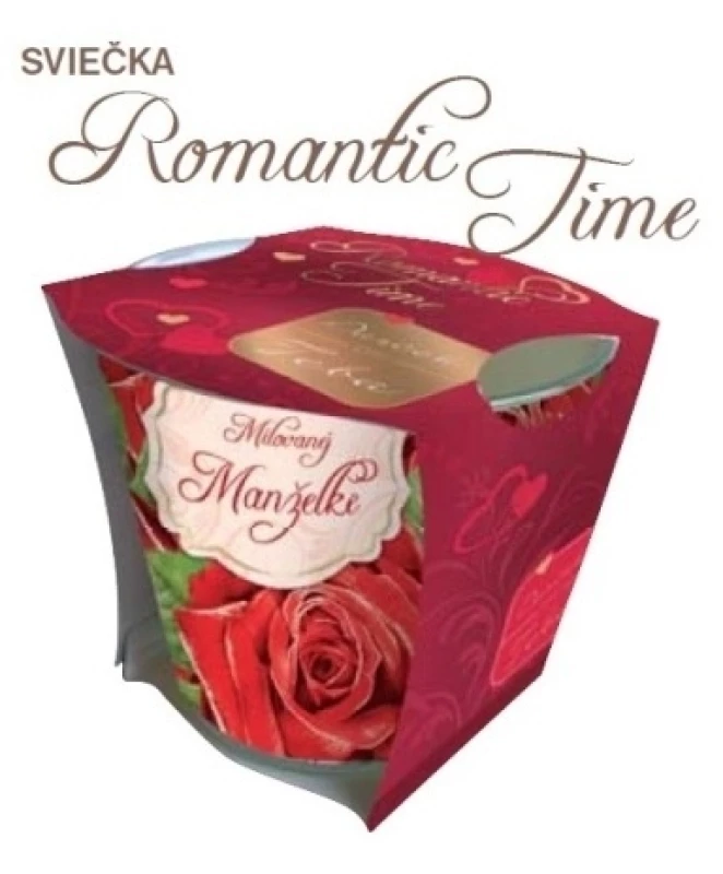 Sviečka aromatická: Romantic Time (Z lásky)
