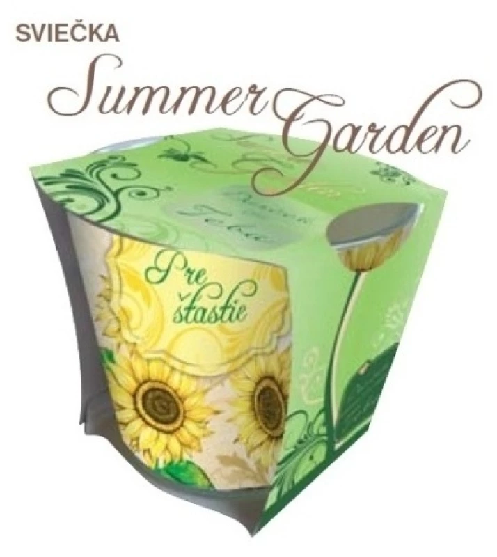 Sviečka aromatická: Summer Garden (Pre šťastie)