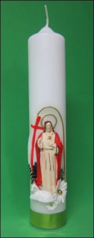 Sviečka kostolná zdobená 400g Lux - Vzkriesenie, ovečka