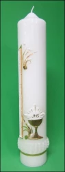 Sviečka kostolná zdobená 400g Lux (č.10)