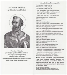 Záložka + litánie: Sv. Peter, apoštol
